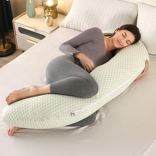 Almohada de Embarazo Ergonómica con Soporte Lumbar para Dormir de Lado - Image 25