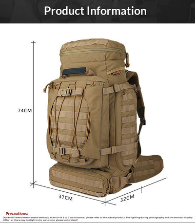 Mochila Táctica Expedition 90L Impermeable y Transpirable para Viajes Extremos - Image 11