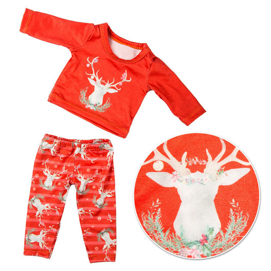 Traje de Alce Navideño para Muñecas Americanas de 18 Pulgadas - Image 5