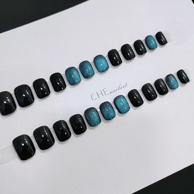 Uñas Postizas Cat Eye Rubor - Parches de Manicura Lista para Usar - Image 95