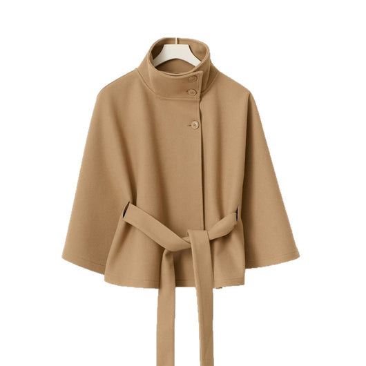 Abrigo Gabardina Cuello Alto Mujer - Diseño Minimalista - Image 5