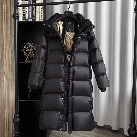 Chaqueta Acolchada Dorado Negro para Parejas - Diseño Elegante y Cálido - Image 9