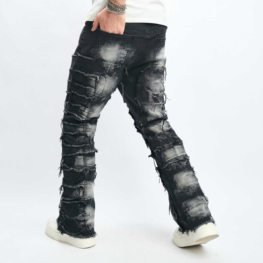 Jeans Hip-Hop Urbanos de Corte Alto para Hombre - Image 4
