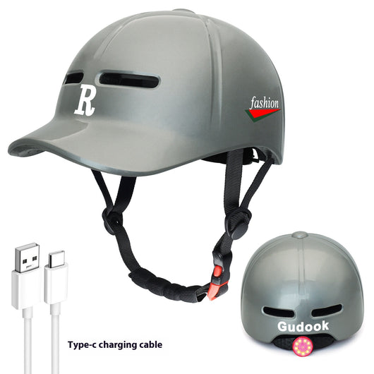 Casco de Ciclismo con Luz de Advertencia Integrada Duck Tongue - Image 7