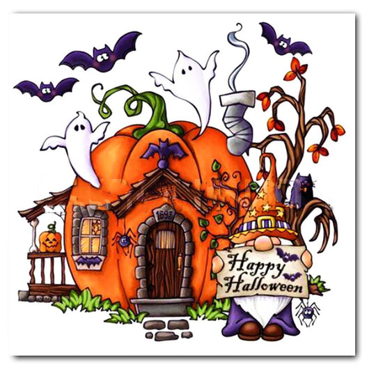 Pintura de Diamantes Gato Halloween Cuadrado - Arte Relajante y Decorativo - Image 30