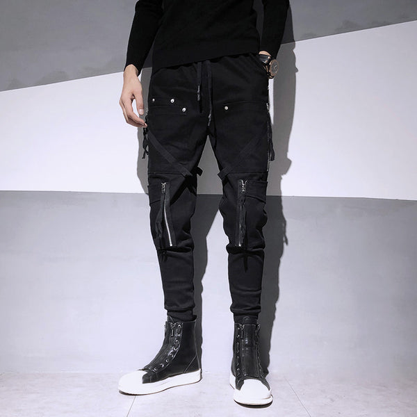 Overol Harem Slim Fit con Cierres Decorativos - Estilo Dark Fashion - Image 6