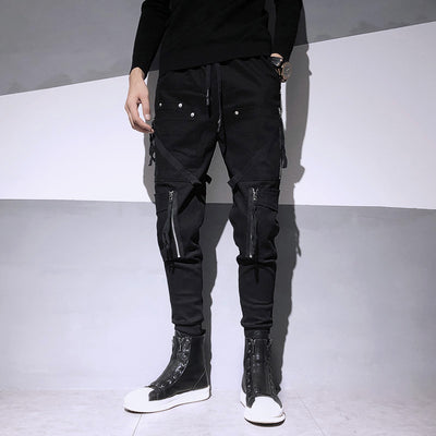 Overol Harem Slim Fit con Cierres Decorativos - Estilo Dark Fashion - Image 6