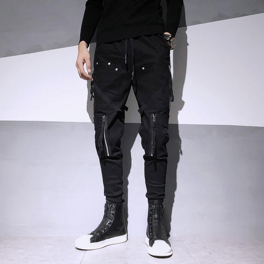 Overol Harem Slim Fit con Cierres Decorativos - Estilo Dark Fashion - Image 6