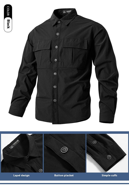 Camisa Táctica de Secado Rápido Consul para Hombre - Múltiples Bolsillos Entrenamiento - Image 20