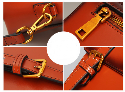 Bolso Mensajero de Cuero Genuino - Estilo Versátil para Mujer - Image 23