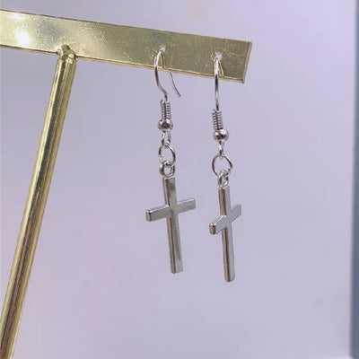 Aretes Cruces Hip-hop Punk Personalizados - Image 5