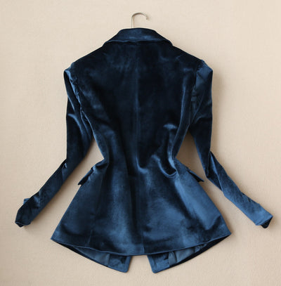 Conjunto de Traje Ejecutivo Mujer: Blazer Ajustado + Pantalón Talle Alto - Image 9
