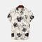 Camisa Casual para Hombre con Estampado de Rosas