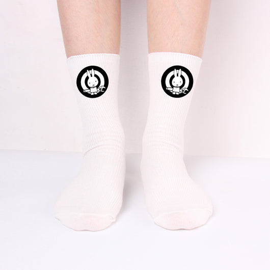 Calcetines Largos Bad Rabbit de Algodón Tejido para Hombre y Mujer - Image 9
