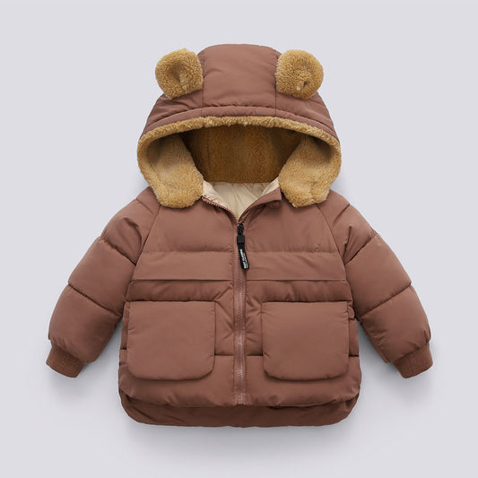 Chaqueta Cálida Acolchada con Capucha para Niños - Otoño e Invierno - Image 2