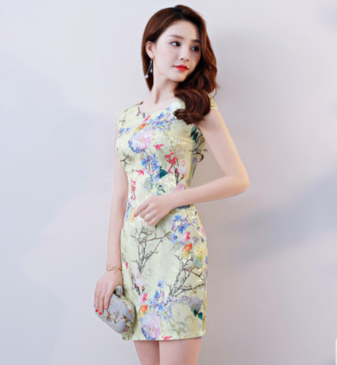 Vestido Cheongsam Elegante para Verano - Image 46