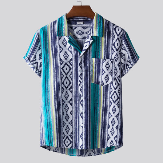 Camisa de Manga Corta Estampada para Hombre - Image 12