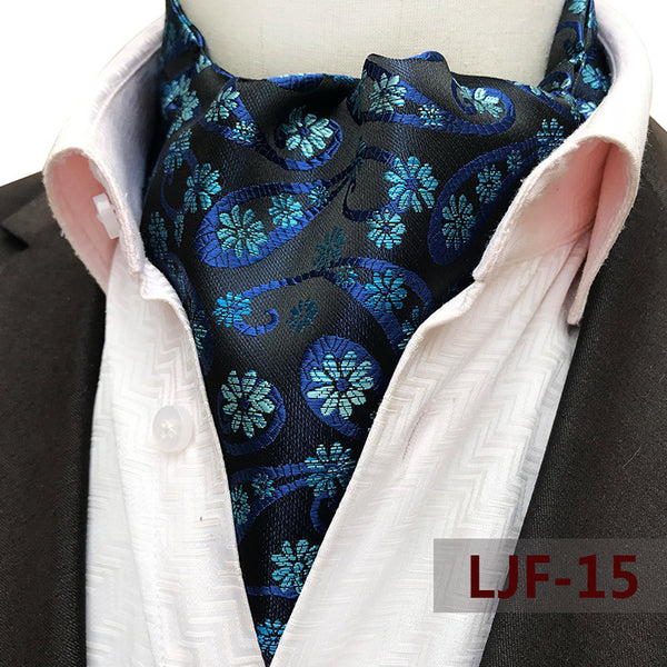Bufanda Jacquard de Poliéster Estilo Británico para Hombre