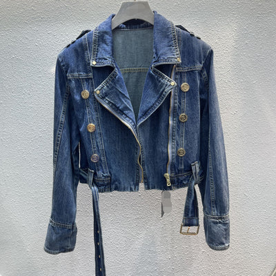 Chaqueta Denim Oversize Estilo Coreano con Botones Decorativos - Image 7