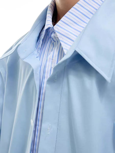 Blusa de Contraste Rayas con Diseño Patchwork Dos Piezas - Image 12