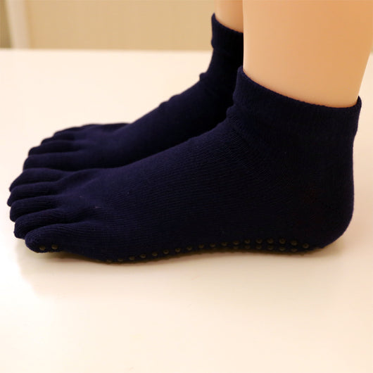 Calcetines Deportivos de Algodón con Dedos Separados Antideslizantes - Image 9