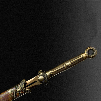 Espada Integral Jinsheng Acero Manganeso Alto - Pieza de Colección Premium Sin Filo - Image 6