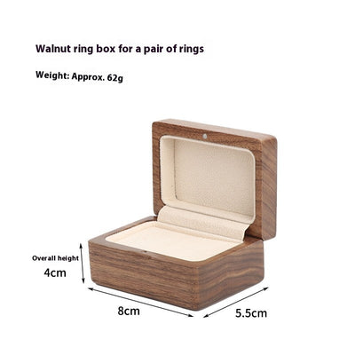 Joyero de Madera de Nogal Maciza - Diseño Lujo Minimalista Portátil - Image 6