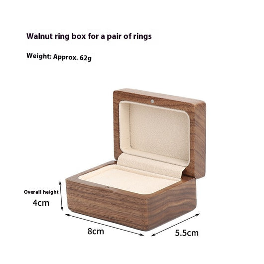 Joyero de Madera de Nogal Maciza - Diseño Lujo Minimalista Portátil - Image 6