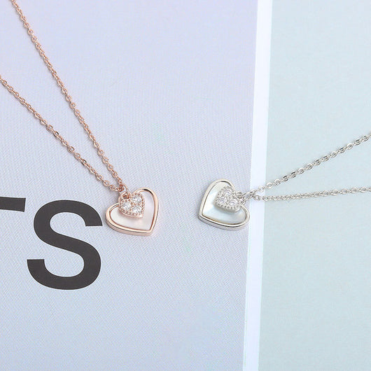 Collar de Plata Esterlina S925 Concha del Amor para Mujer - Image 16