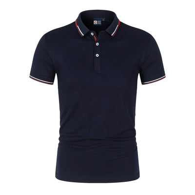 Polo Clásico Liso para Hombre con Cuello de Pie y Mangas Cortas - Image 19