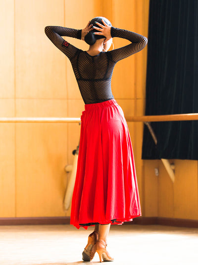 Vestido de Competencia Latina para Baile de Salón - Cha Cha, Rumba y Tango - Image 9