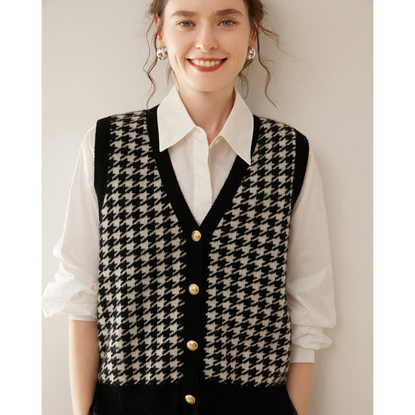 Chaleco de Punto Cashmere Elegante sin Mangas - Image 6
