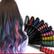 Set de Tizas de Colores para Cabello Desechables con Peine