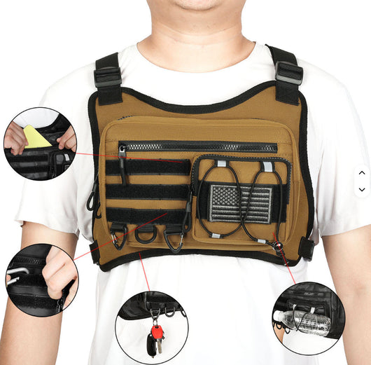 Chaleco Deportivo con Bolsa de Pecho para Hombre - Image 9