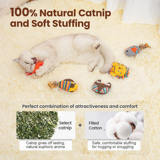 Juguetes Interactivos para Gatos con Catnip - Animales de la Selva Resistentes a Mordidas - Image 5