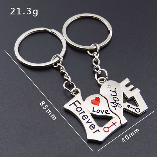 Llavero de Metal para Parejas - Regalo Día de San Valentín con Carta de Amor - Image 5