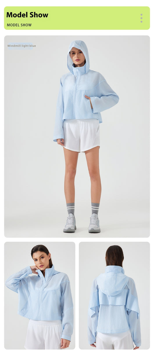 Chaqueta Deportiva Impermeable Ultraligera con Capucha - Image 13