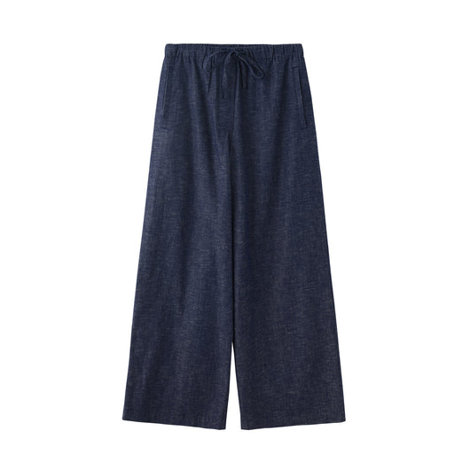 Pantalones Vaqueros Anchos con Cintura Elástica y Cordón Ajustable - Image 5