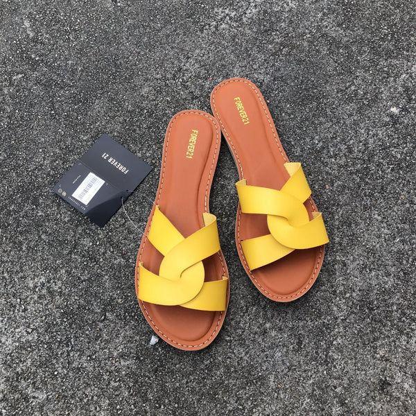 Pantuflas Casuales Cómodas con Hebilla de Cuero para Mujer Talla Grande
