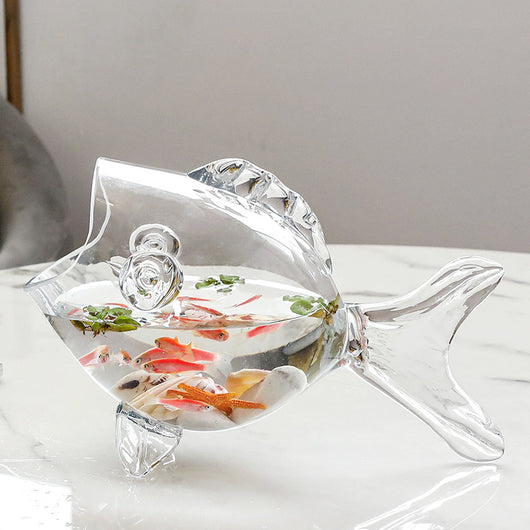 Adornos Decorativos de Vidrio con Forma de Pez para Flores Hidropónicas - Image 5