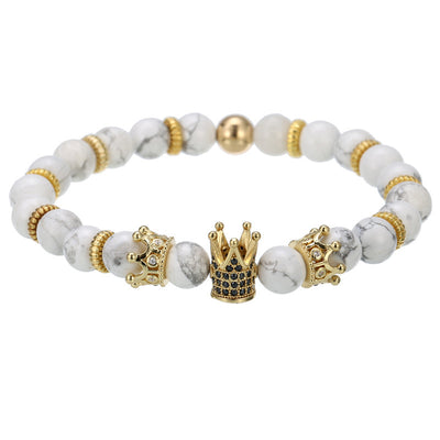 Pulsera Hexagonal para Hombre con Circonitas Incrustadas y Diseño de Corona - Image 10
