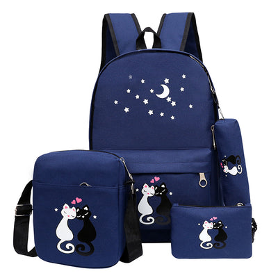 Mochila Infantil de Lona con Diseños Animados - Image 4