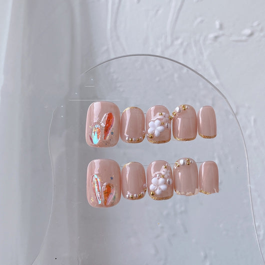 Parches de Uñas Removibles Pearl Floret - Image 4