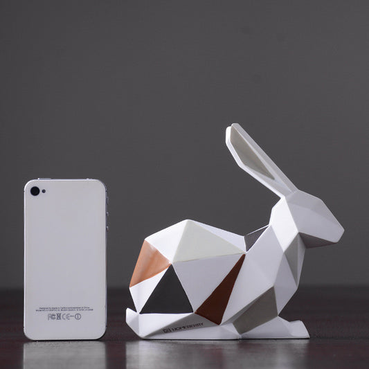 Adornos Decorativos Minimalistas Geométricos en Resina - Figuras de Animales para Hogar - Image 2