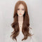 Peluca de Encaje Frontal Lino Cabello Rizado Natural Largo para Mujer