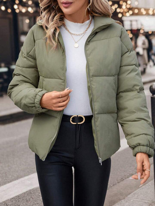 Abrigo de Pana Grueso Talla Grande para Mujer - Image 22