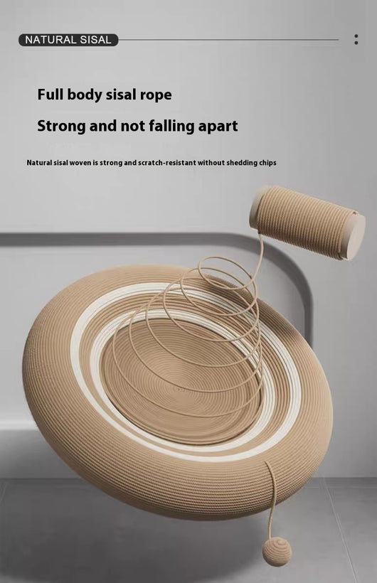 Nido Rascador Gato Integrado Resistente - Tablero Sisal Tejido Rattan Oversized - Image 16