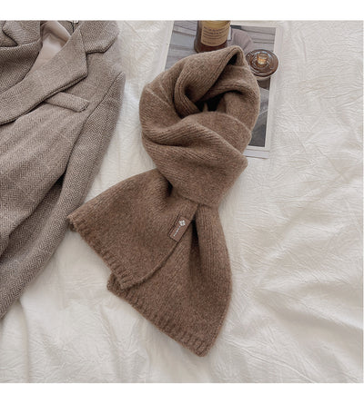 Bufanda Cálida de Moda Básica para Mujer - Colores Sólidos - Image 27