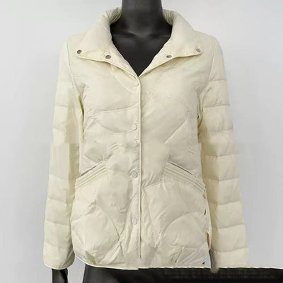Chaqueta Térmica Acolchada Retro con Cuello Alto Ligera - Image 6