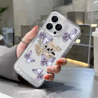 Funda Mariposa Púrpura Estilo Instagram - Protección Silicona - Image 9